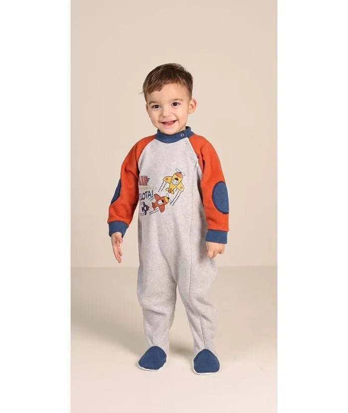 Pigiama tutone invernale neonato bambino Gary in punto Milano 1069