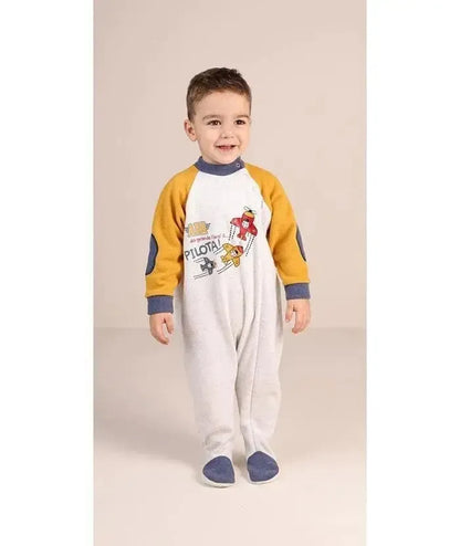 Pigiama tutone invernale neonato bambino Gary in punto Milano 1069