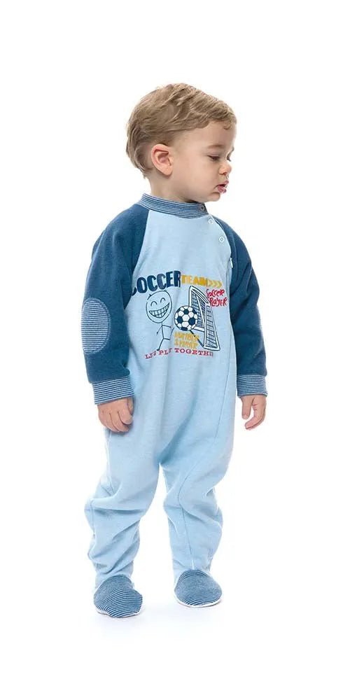 Pigiama tutone invernale neonato bambino Gary in punto Milano S10063