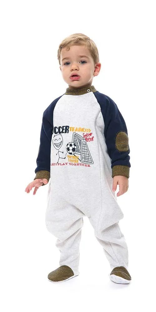 Pigiama tutone invernale neonato bambino Gary in punto Milano S10063