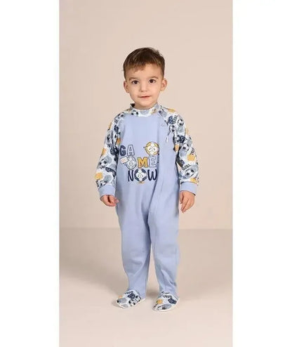 Pigiama tutone invernale neonato bambino Gary interlock 1027