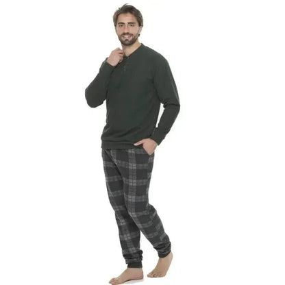 Pigiama uomo Gary calibrato punto milano flanellato Q60060CONF