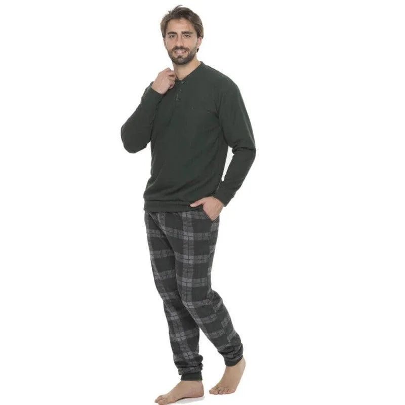 Pigiama uomo Gary calibrato punto milano flanellato Q60060CONF