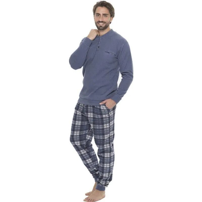 Pigiama uomo Gary calibrato punto milano flanellato Q60060CONF