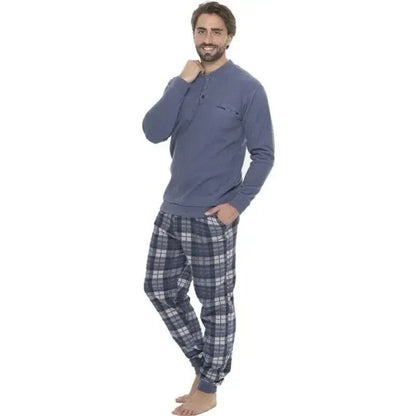 Pigiama uomo Gary calibrato punto milano flanellato Q60060CONF