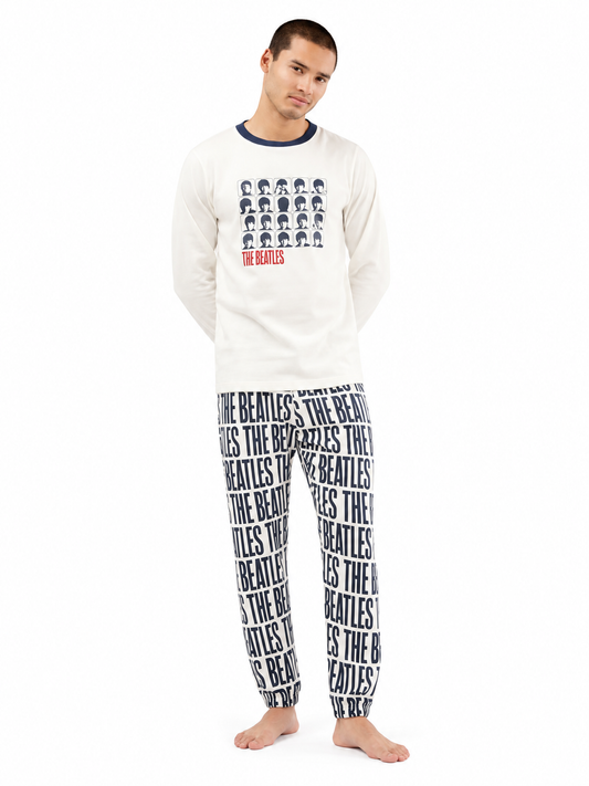 Pigiama uomo Gisela caldo cotone The Beatles 20366