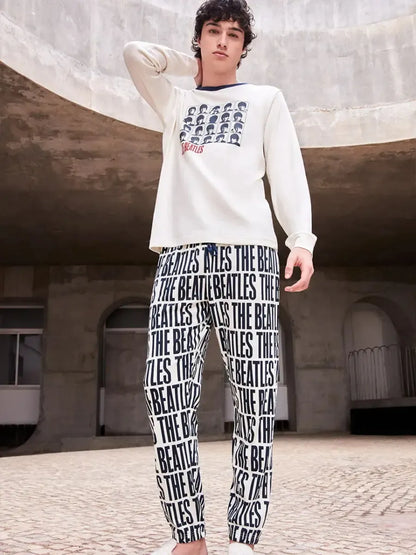Pigiama uomo Gisela caldo cotone The Beatles 20366