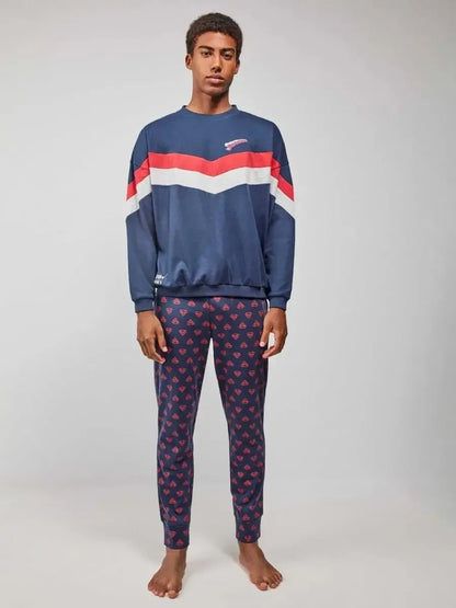 Pigiama uomo Gisela girocollo interlock Superman DC 20242