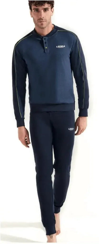 Pigiama uomo Legea caldo cotone interlock LPA016