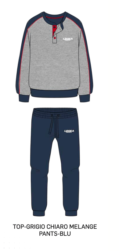 Pigiama uomo Legea caldo cotone interlock LPA016