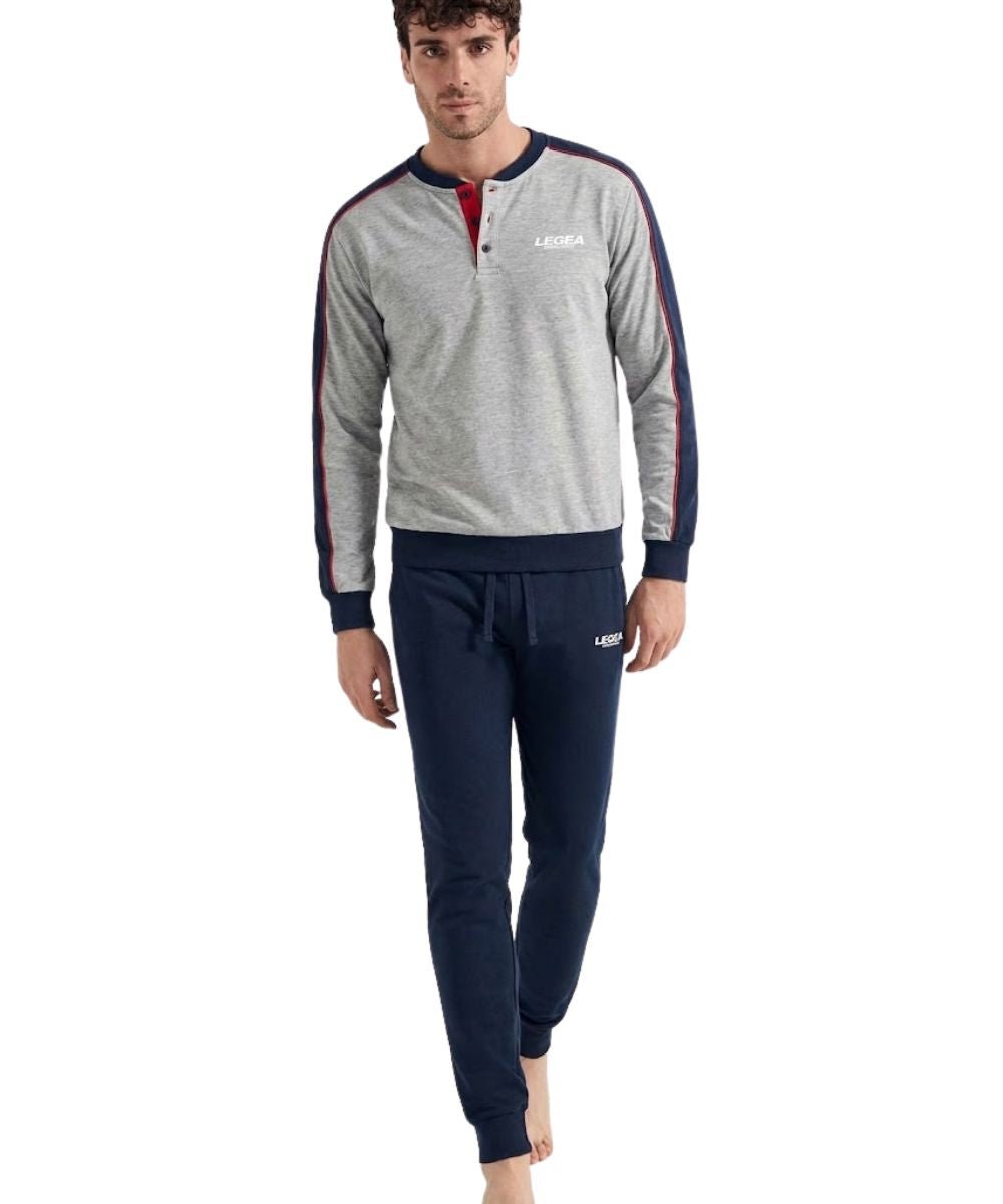 Pigiama uomo Legea caldo cotone interlock LPA016