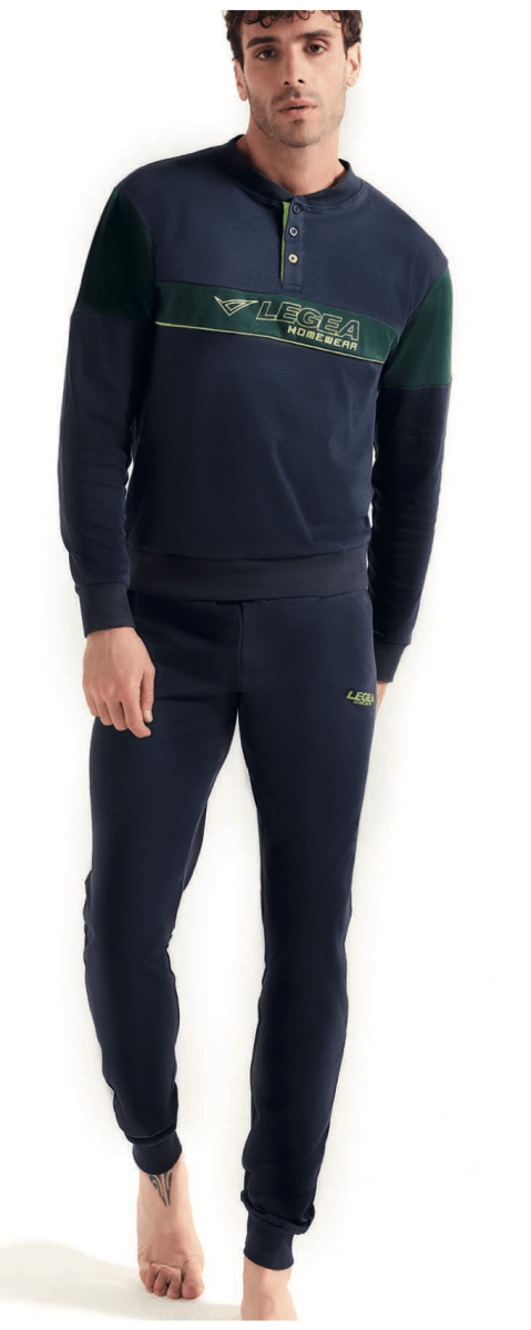 Pigiama uomo Legea caldo cotone interlock LPA019