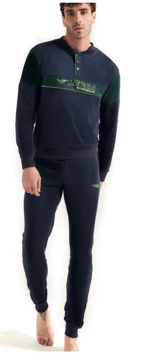 Pigiama uomo Legea caldo cotone interlock LPA019