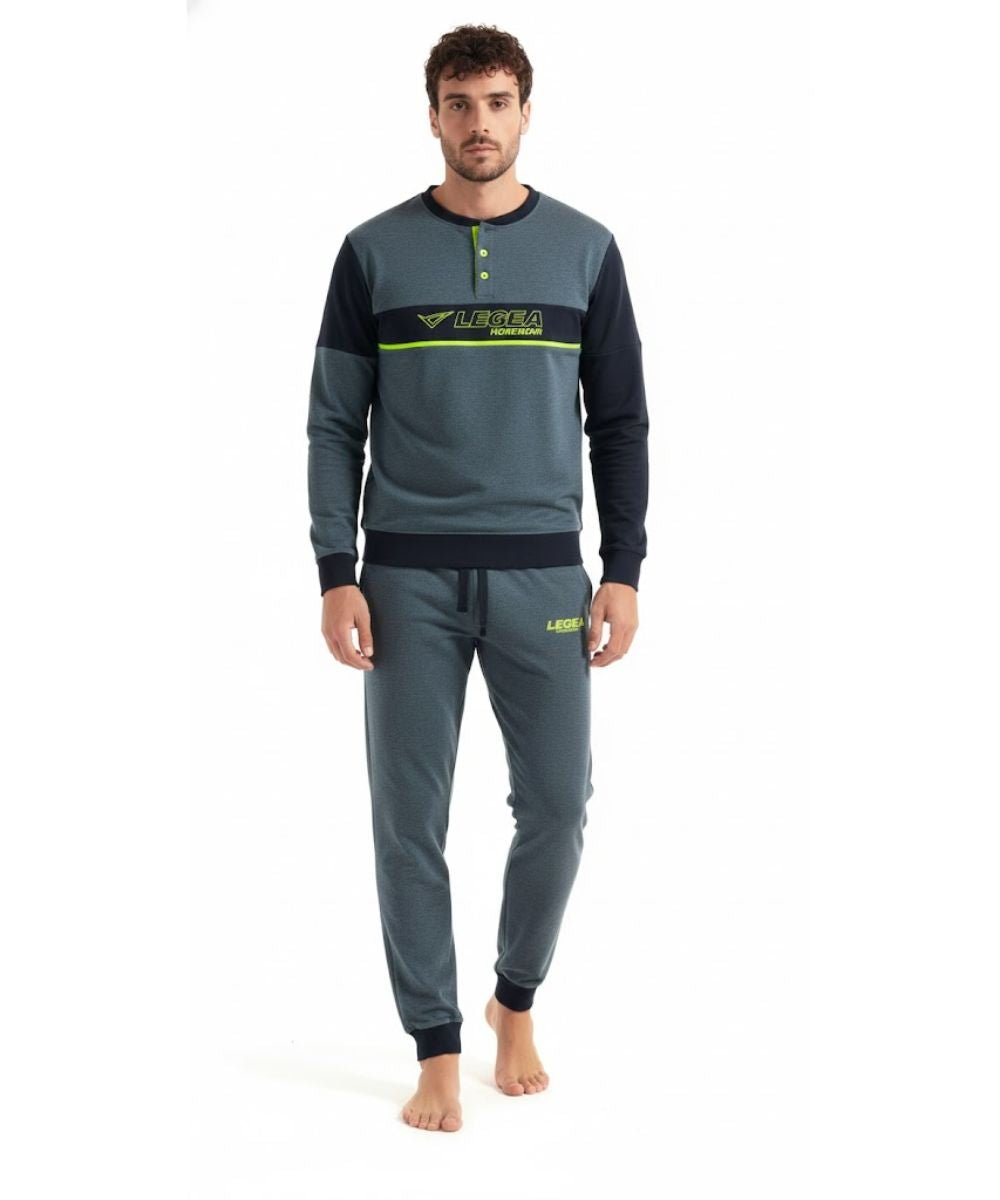 Pigiama uomo Legea caldo cotone interlock LPA019