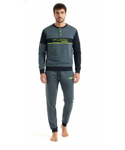 Pigiama uomo Legea caldo cotone interlock LPA019