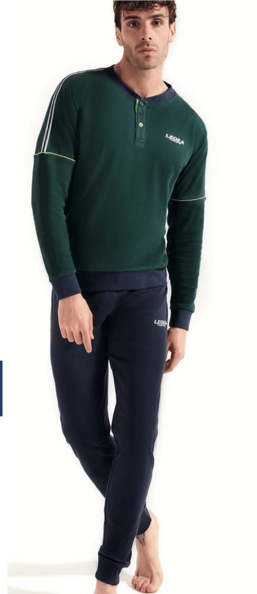 Pigiama uomo Legea caldo cotone interlock LPA022