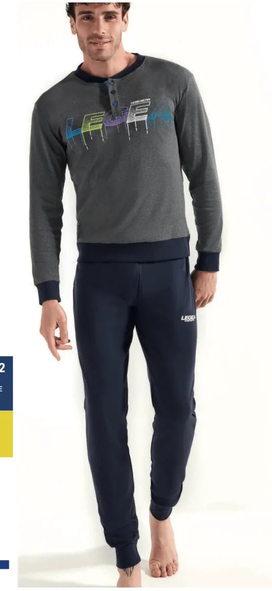 Pigiama uomo Legea caldo cotone interlock LPA043