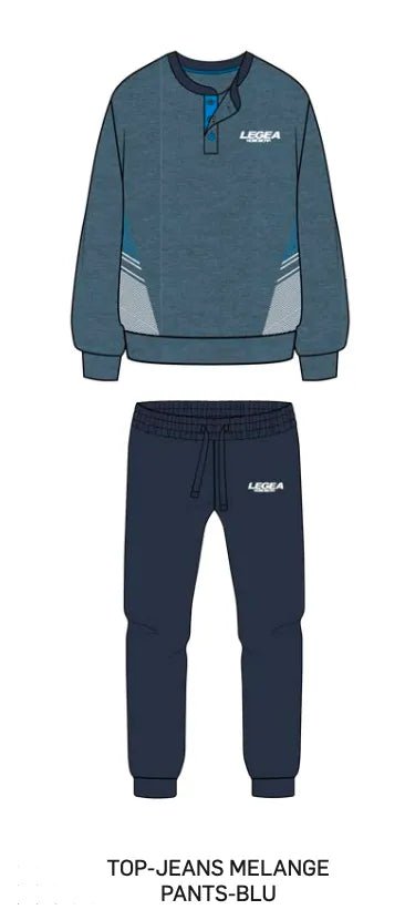 Pigiama uomo Legea caldo cotone interlock LPA046