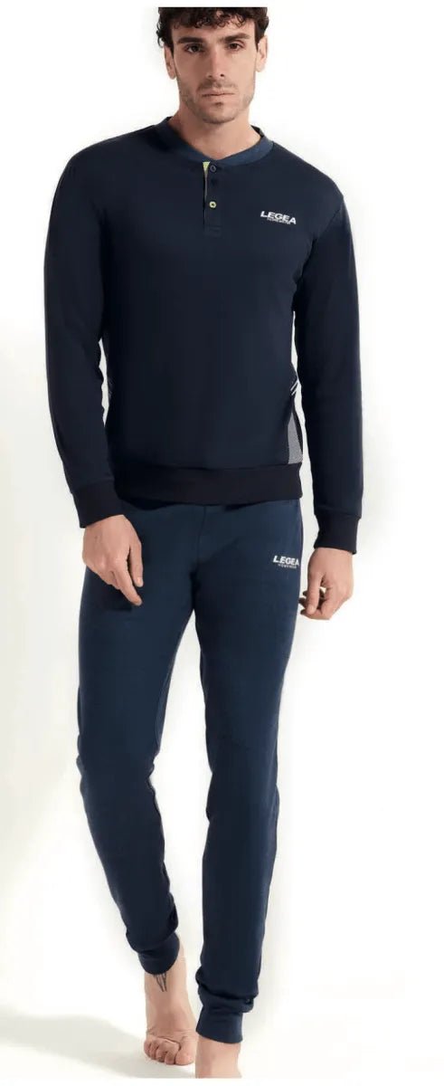 Pigiama uomo Legea caldo cotone interlock LPA046