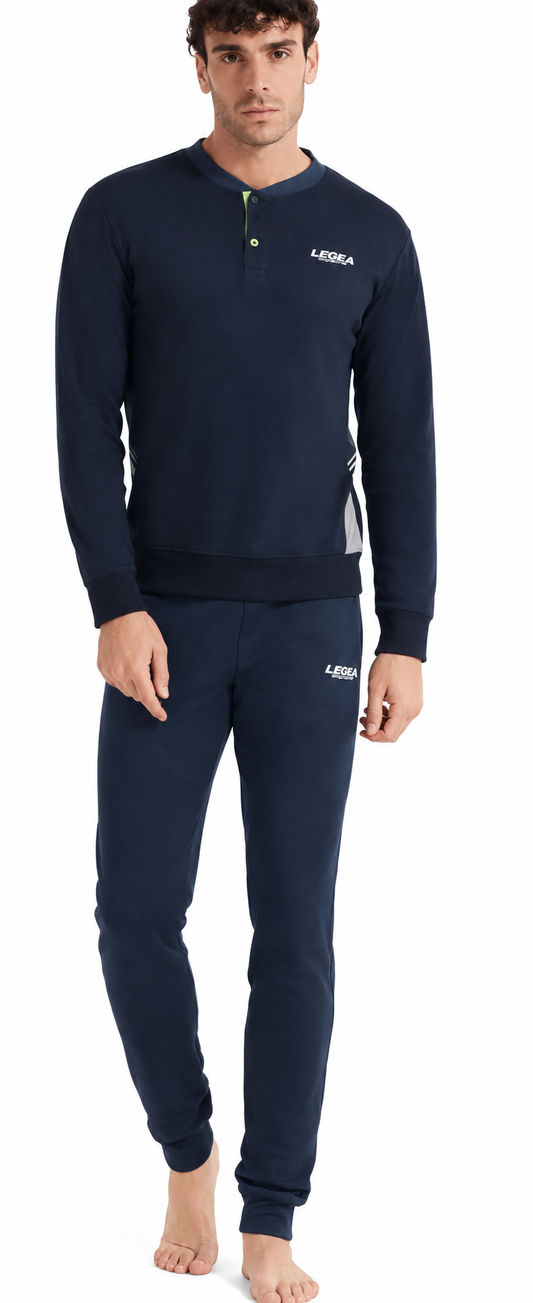 Pigiama uomo Legea caldo cotone interlock LPA046