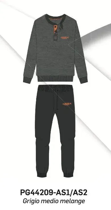 Pigiama uomo Legea caldo cotone interlock PG44209