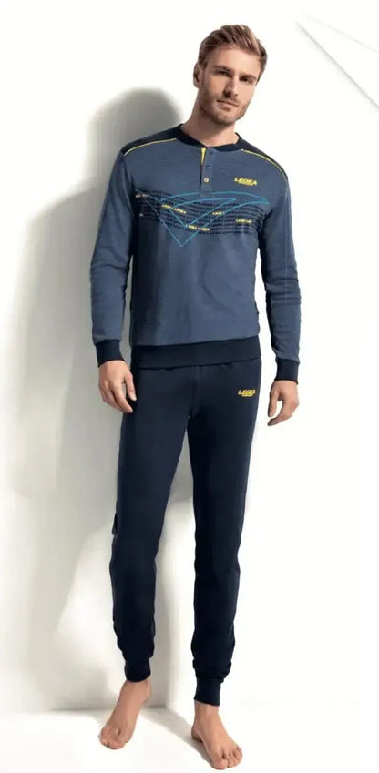 Pigiama uomo Legea caldo cotone interlock PG44244