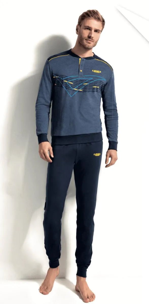Pigiama uomo Legea caldo cotone interlock PG44244