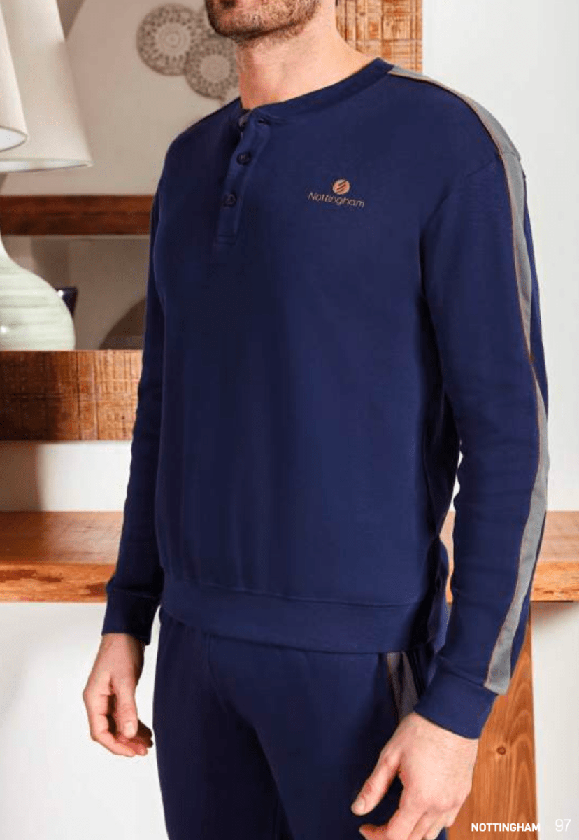 Pigiama uomo Nottingham caldo cotone interlock NPA126