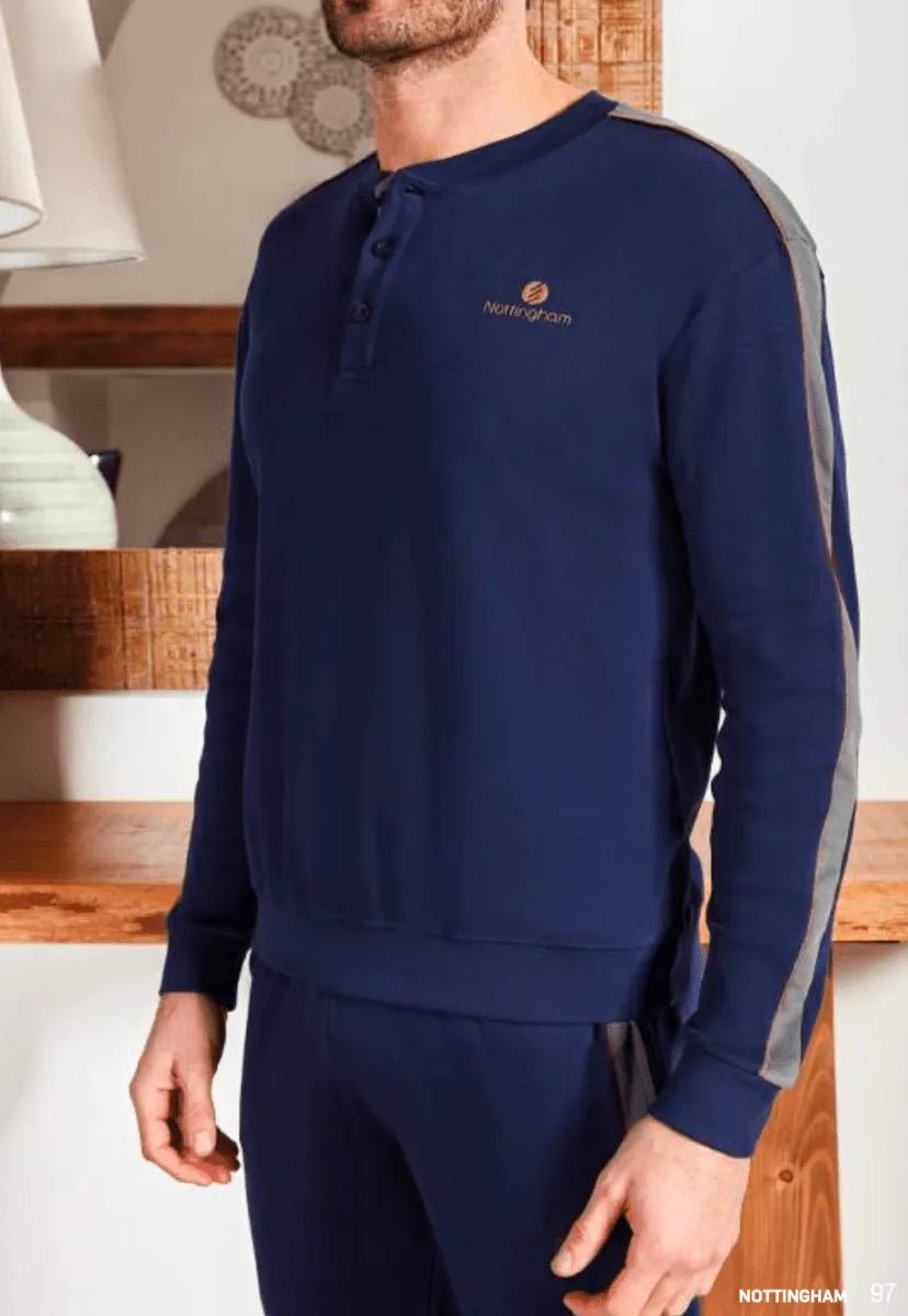 Pigiama uomo Nottingham caldo cotone interlock NPA126