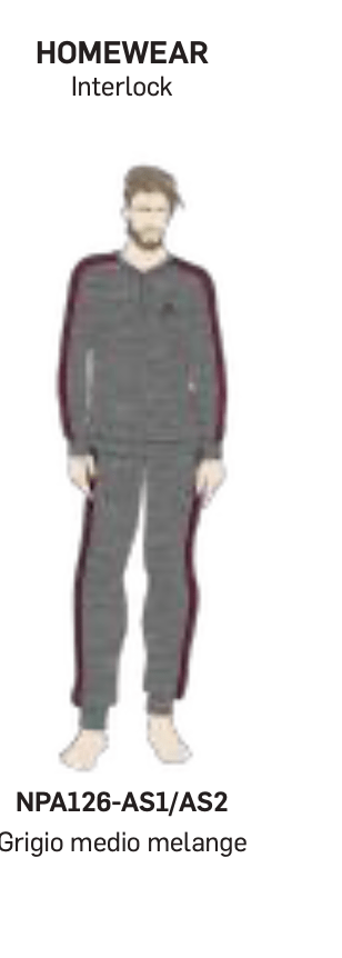 Pigiama uomo Nottingham caldo cotone interlock NPA126