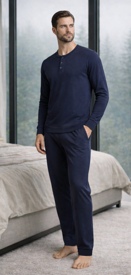 Pigiama uomo Nottingham caldo cotone interlock NPB555