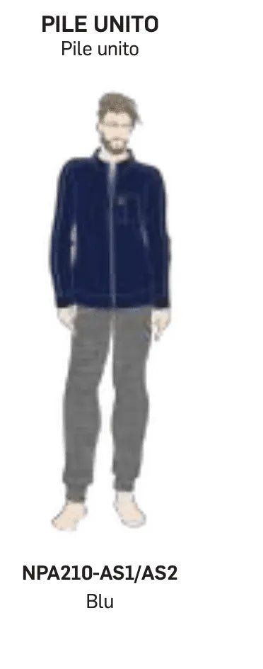 Pigiama uomo Nottingham pile collo alto NPA210