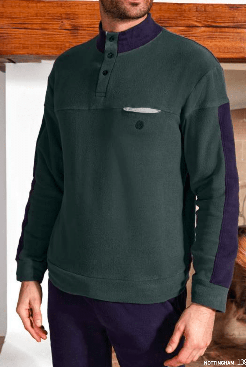 Pigiama uomo Nottingham pile collo alto NPA227