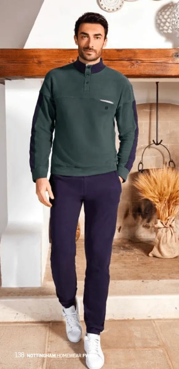 Pigiama uomo Nottingham pile collo alto NPA227