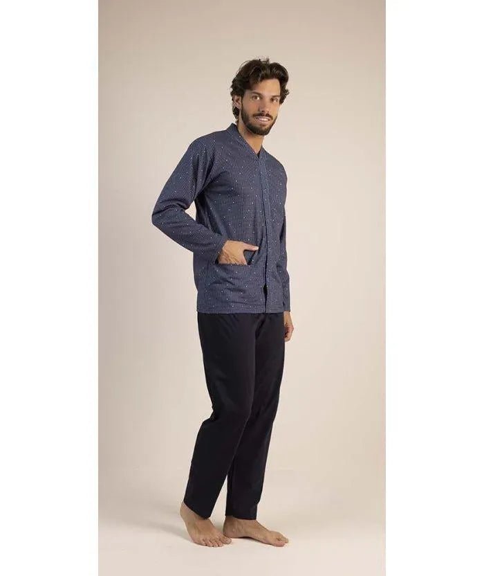 Pigiama uomo aperto Gary calibrato jersey puro cotone 6241CONF