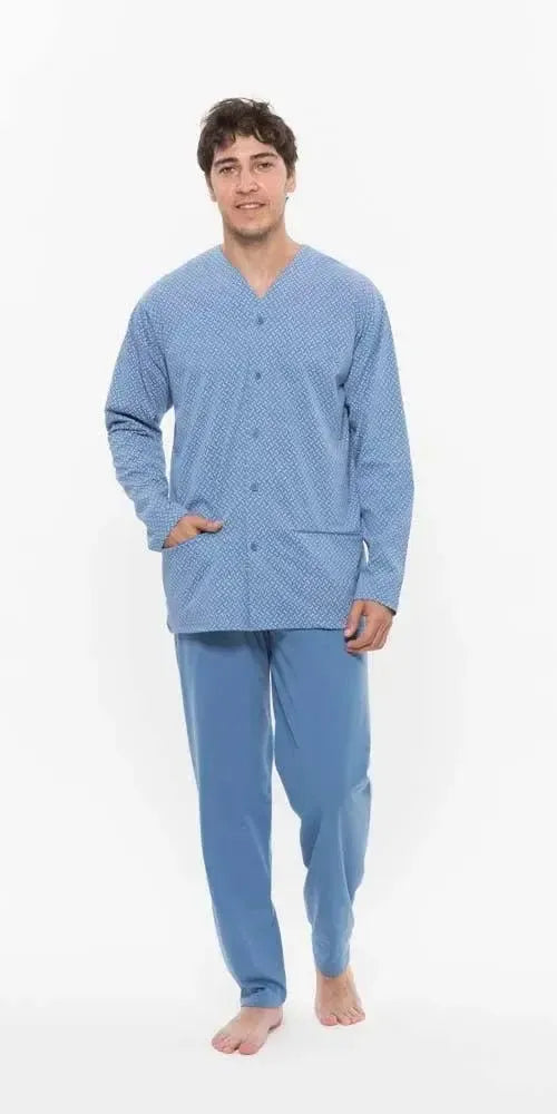 Pigiama uomo aperto Gary calibrato jersey puro cotone R60003CONF