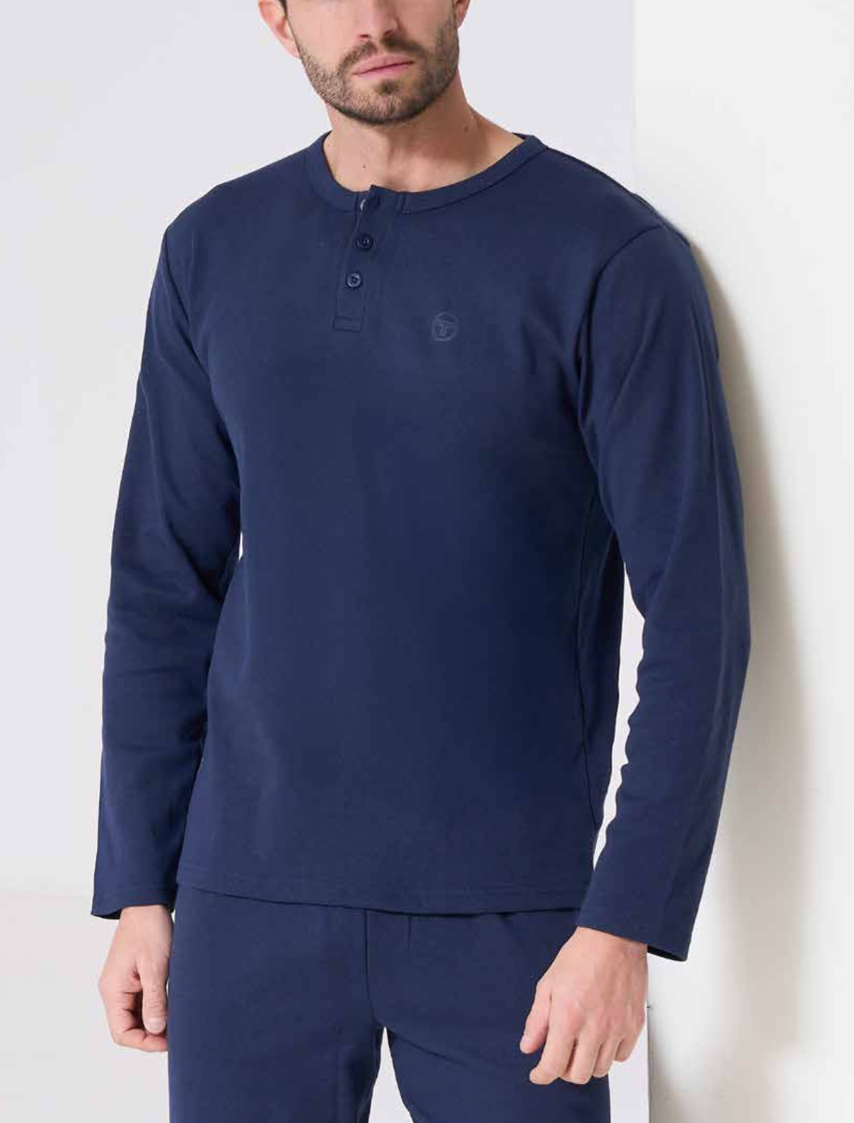 Pigiama uomo calibrato Sergio Tacchini caldo cotone interlock 30F13