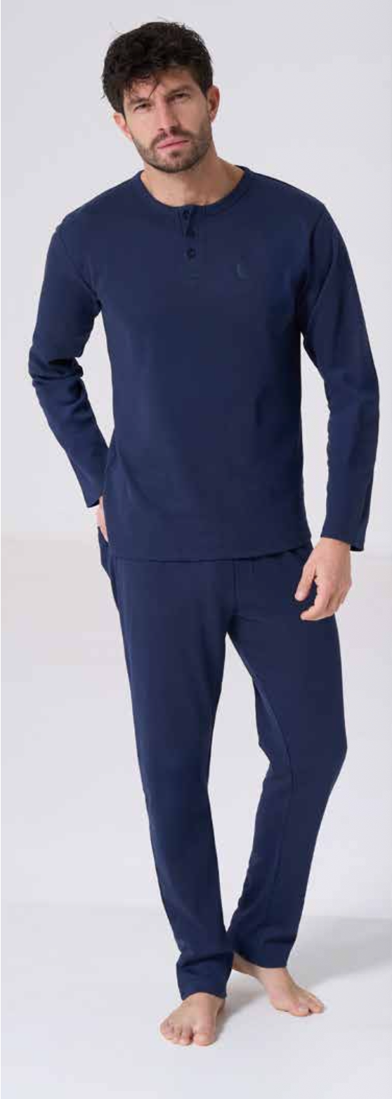 Pigiama uomo calibrato Sergio Tacchini caldo cotone interlock 30F13
