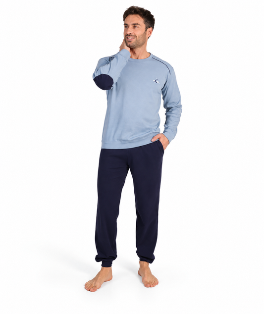 Pigiama uomo girocollo invernale interlock Gary 6050