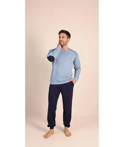 Pigiama uomo girocollo invernale interlock Gary 6050