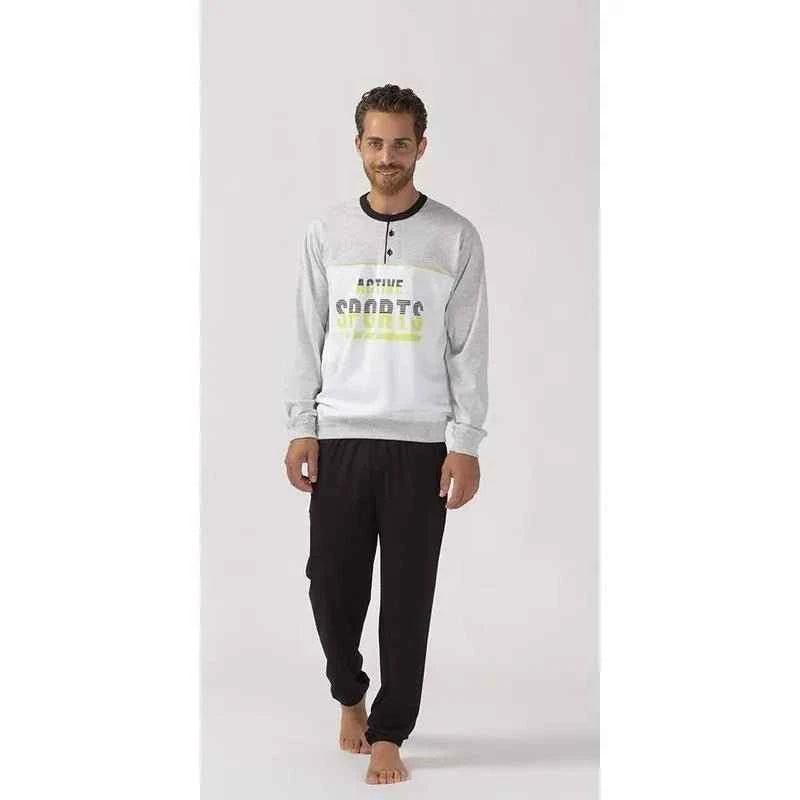 Pigiama uomo lungo Gary 100% cotone G60076
