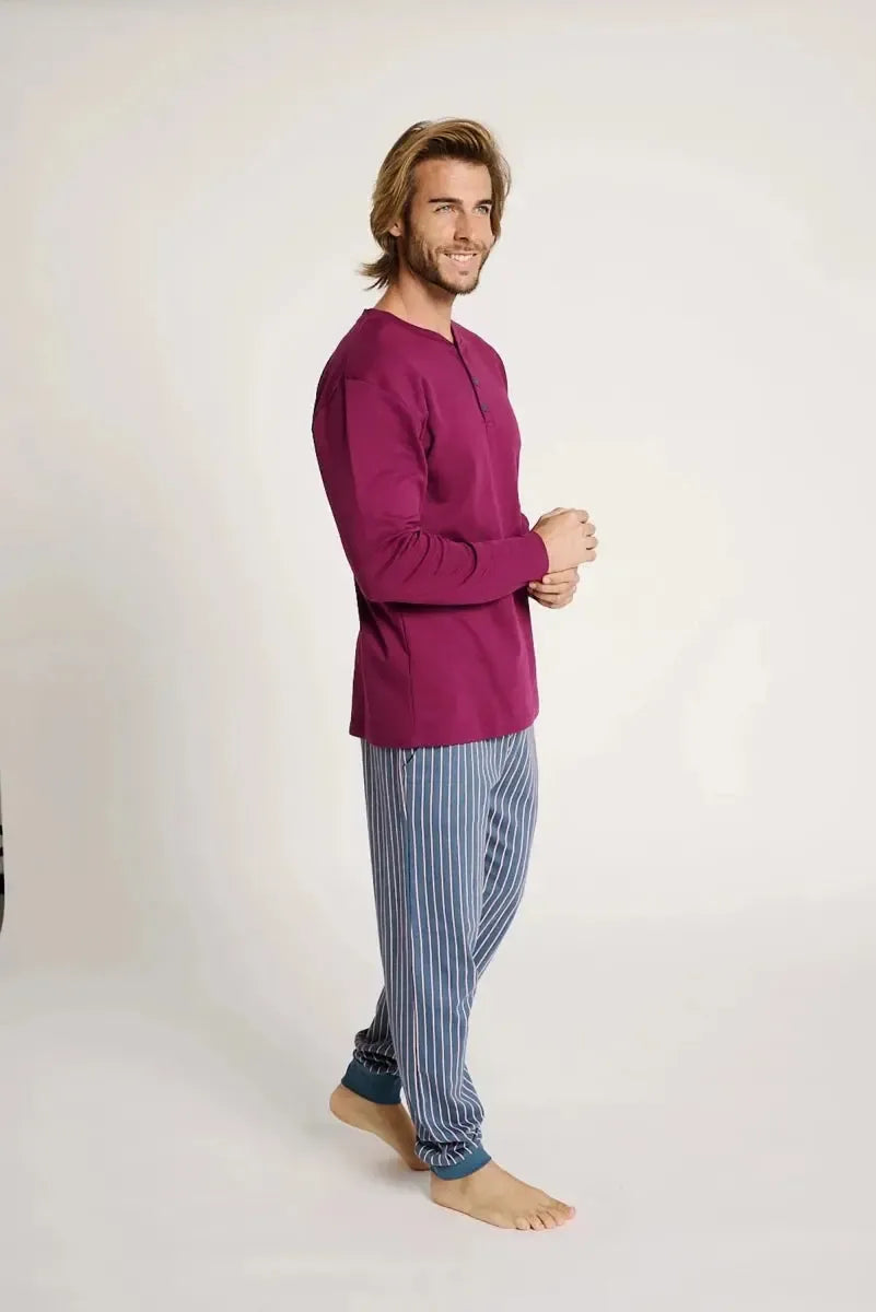 Pigiama uomo serafino cotone Muydemi 13011015