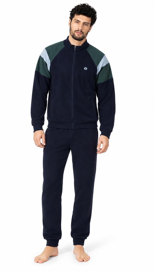 Pigiama uomo zip Nottingham pile PG41860