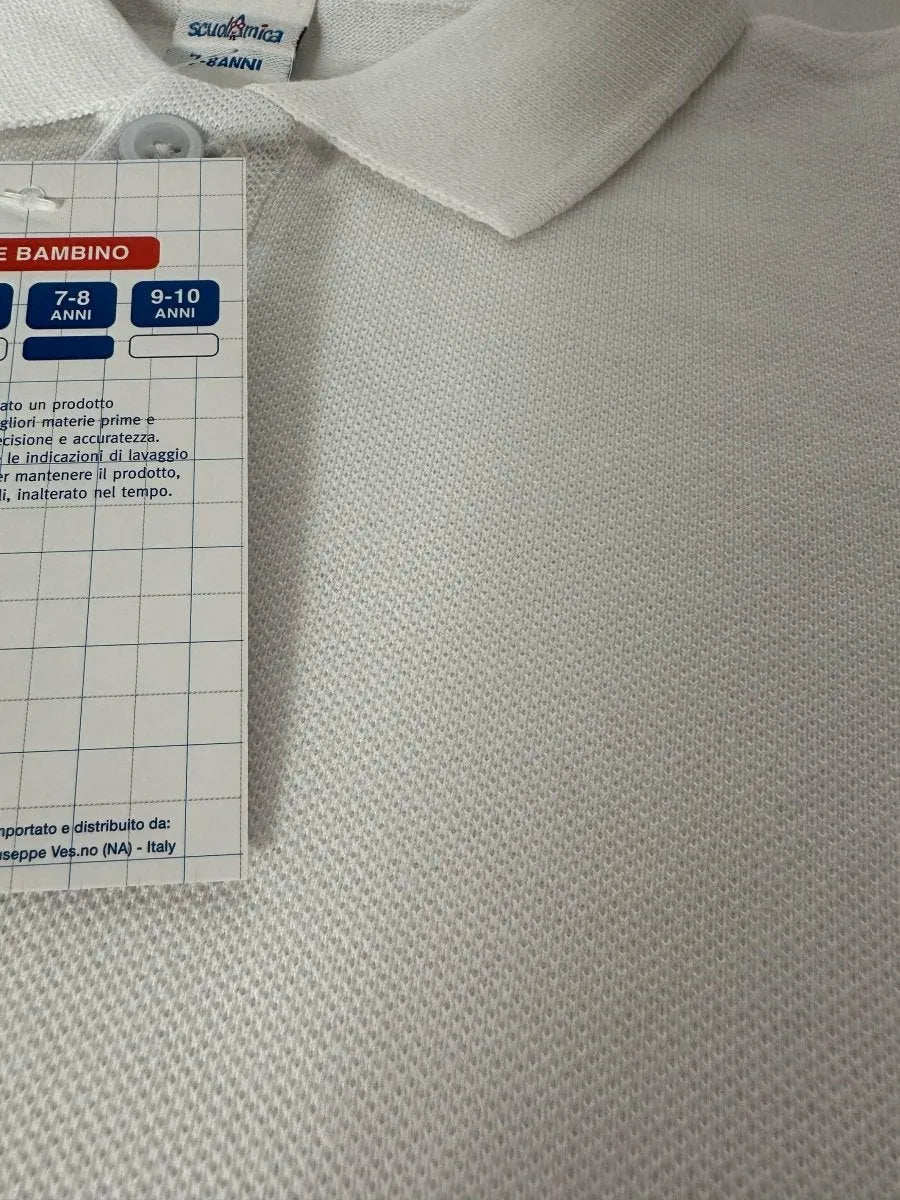Polo manica corta bambini ScuolAmica cotone fresco piquet 003/004