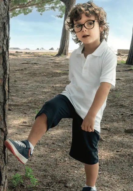 Polo manica corta bambini Siggi Happy School cotone fresco piquet 33MA0241