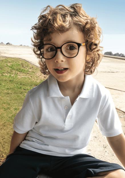 Polo manica corta bambini Siggi Happy School cotone fresco piquet 33MA0241