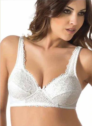 Reggiseno Erredi senza ferretto con coppa e spalline in pizzo 46