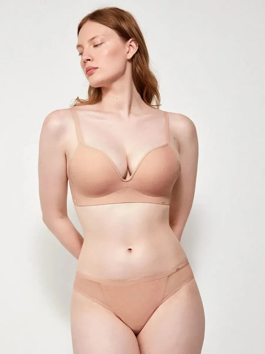 Reggiseno Gisela top seamless senza ferretto push up 10043 coppa B