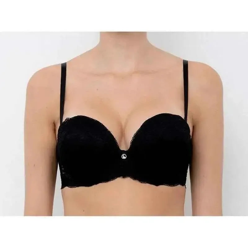 Reggiseno Lormar fascia extra double modello in pizzo