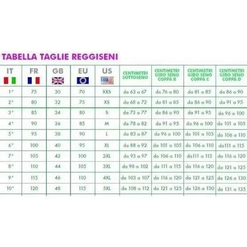 Reggiseno Sièlei coppa C/D con ferretto e spalline regolabili in microfibra 1822